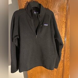 Patagonia - Men's Better Sweater® 1/4-Zip Fleece - Medium - Black